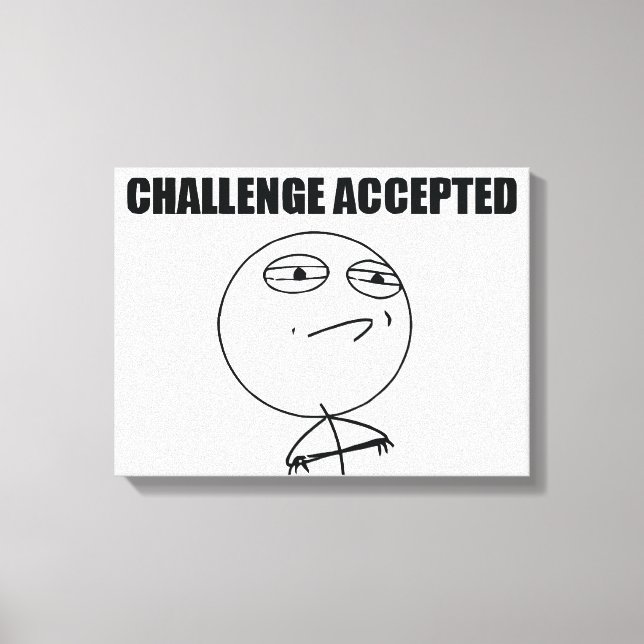 Lienzo Desafío aceptado (Anverso)