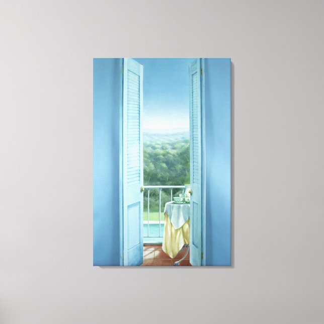 Lienzo Desayuno St. Maxime 1984 (Anverso)