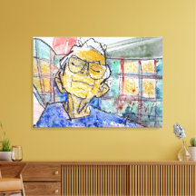 Descansando Sus Ojos Pintura / Artista Larry Lerew