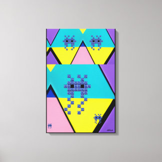 Lienzo Descending on a Memphis Designed Planet