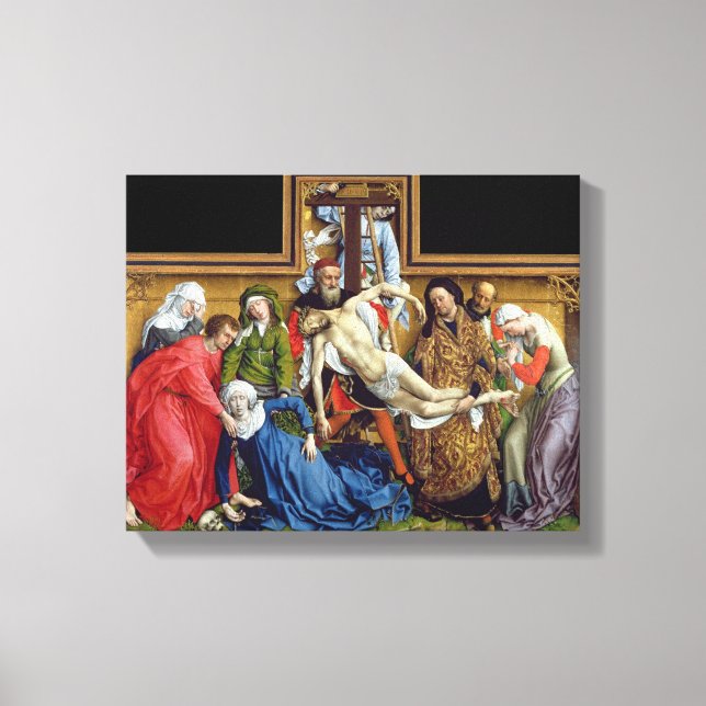 Lienzo Descenso de la Cruz, c.1435 (Anverso)