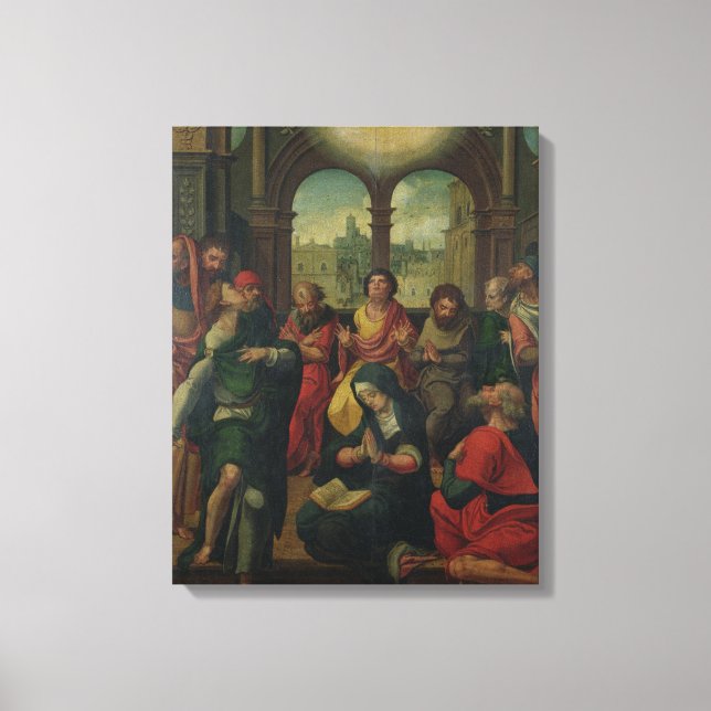 Lienzo Descenso del Espíritu Santo (Anverso)