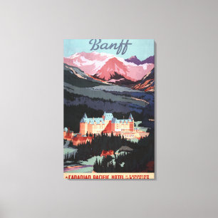 Lienzo Descripción del poster de Banff Springs Hotel