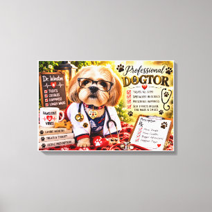 Lienzo Descripción y etiquetas de Zazzle para el Prof. Dr