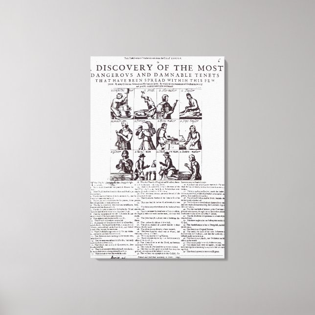 Lienzo Descubrimiento de los más peligrosos (Anverso)