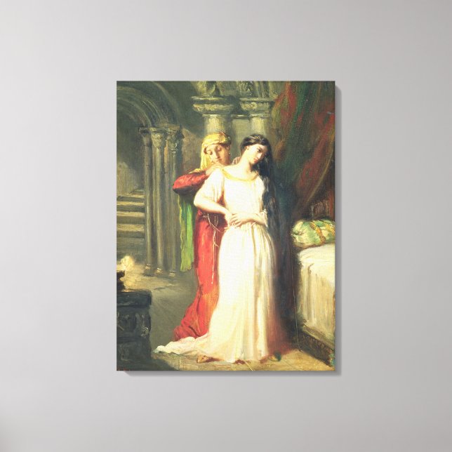 Lienzo Desdemona se retira a su cama, 1849 (Anverso)