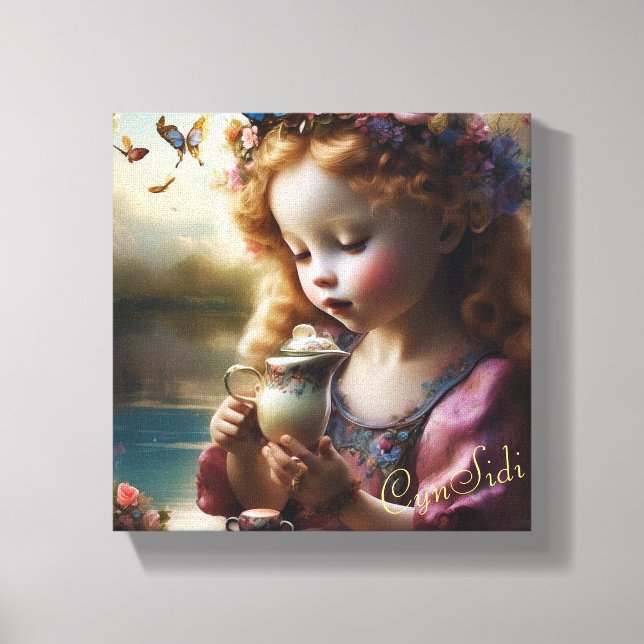 Lienzo Deseando 2 para el té (Anverso)