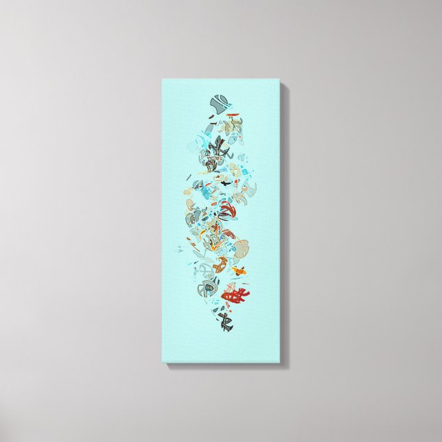 Lienzo Desechos II (Anverso)