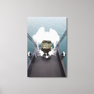 Lienzo Desembarco de vehículos de asalto anfibios del USN