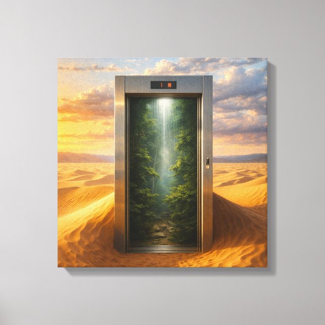 Lienzo Desert Elevator (Anverso)