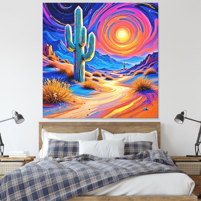 Lienzo Desert Sunset Glow (Insitu(Dormitorio))