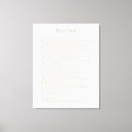 Lienzo Desiderata Golden Abalone ArtcepilloUI Tipografía