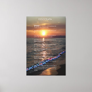 Lienzo DESIDERATA Pacific Sunset