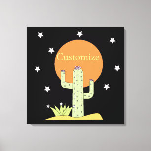 Lienzo Desierto Cactus Sol Thunder_Cove 