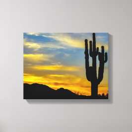 Lienzo Desierto de Arizona 1996-2 al atardecer