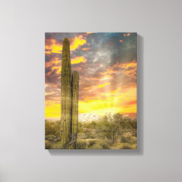 Lienzo Desierto de Arizona 2706 al atardecer