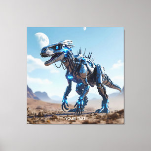 Lienzo Desierto de dinosaurios de Cyborg