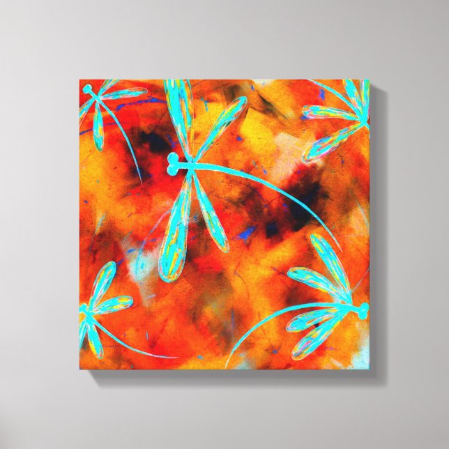 Lienzo Desierto de la libélula (Anverso)