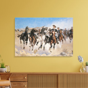 Lienzo Desmontado por Frederic Remington, Vintage Cowboys