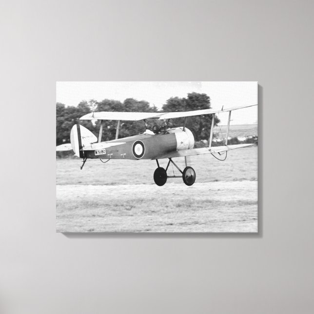 Lienzo Despegue de la aeronave Sopwith (Anverso)