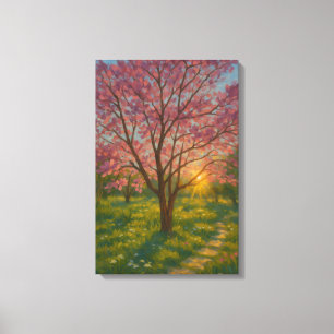 Lienzo Despertar de primavera - El paisaje de los árboles