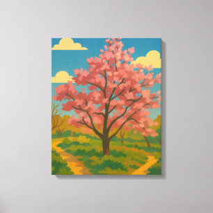 Lienzo Despertar de primavera - El paisaje de los árboles