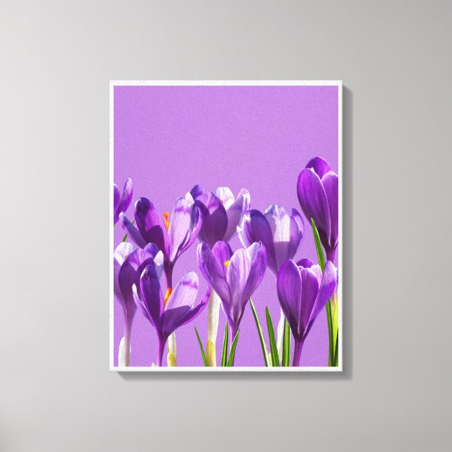 Lienzo Despertar del Crocus Púrpura (Anverso)