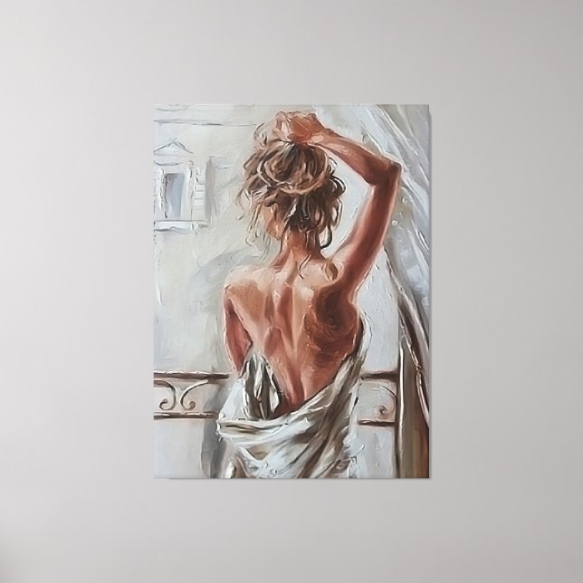 Lienzo Despierta traviesa (Anverso)