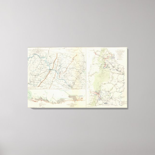 Lienzo Despliegue militar de Wash, Penn, Annapolis, NE Va (Anverso)