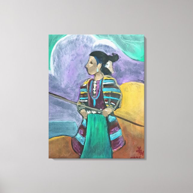 Lienzo Después del dibujo - Las pequeñas ovejas (Anverso)