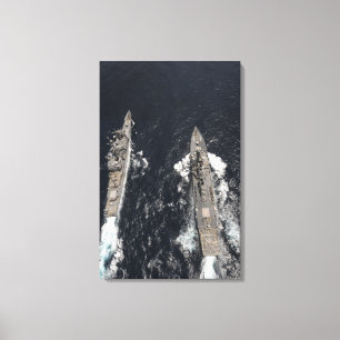 Lienzo Destructor USS Gridley del misil teledirigido