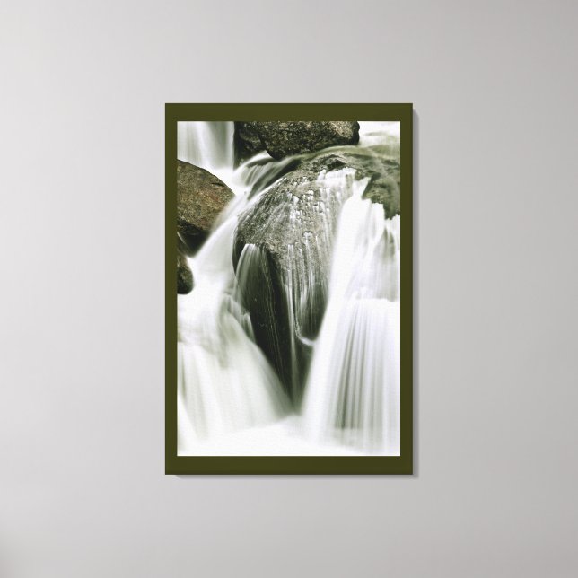 LIENZO DETALLE DE CASCADA EN SEPIA (Anverso)