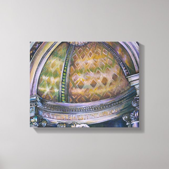 Lienzo Detalle de Fontana di Trevi (Anverso)