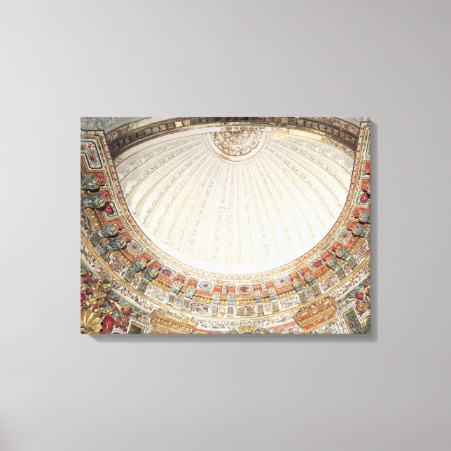 Lienzo Detalle de la bóveda de la capilla (Anverso)