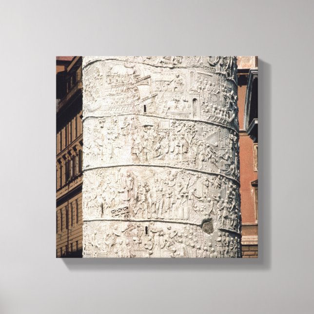 Lienzo Detalle de la columna de Trajan (Anverso)