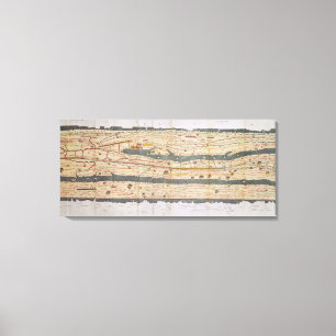 Lienzo Detalle de la tabla de Peutinger