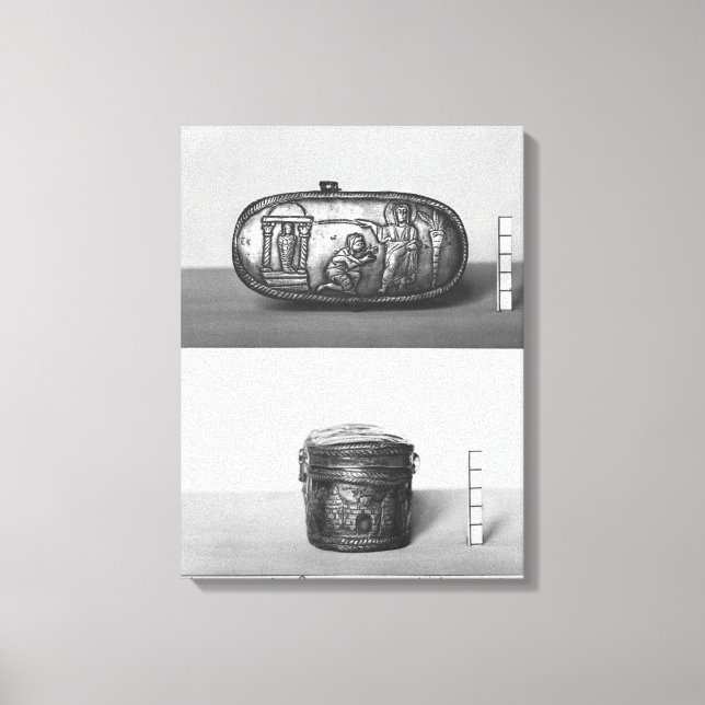 Lienzo Detalle de la tapa de un óxido (Anverso)