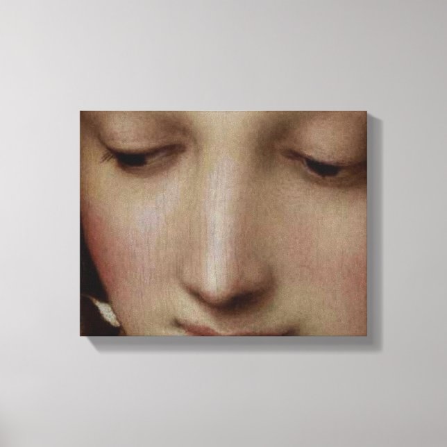 Lienzo Detalle de Madonna del prado (Anverso)