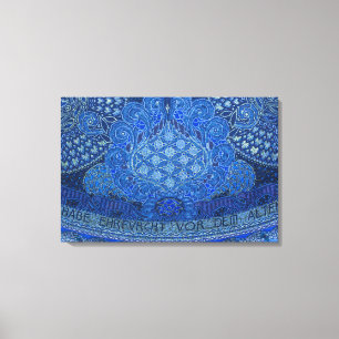 Lienzo Detalle de mosaico azul, Alemania