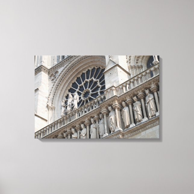 Lienzo Detalle de Notre Dame (Anverso)
