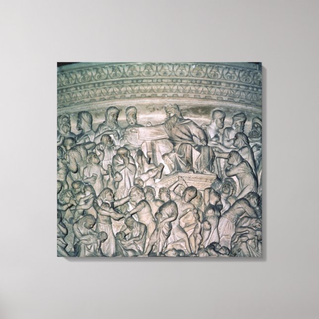 Lienzo Detalle de Pulpit, 1302-10 (Anverso)