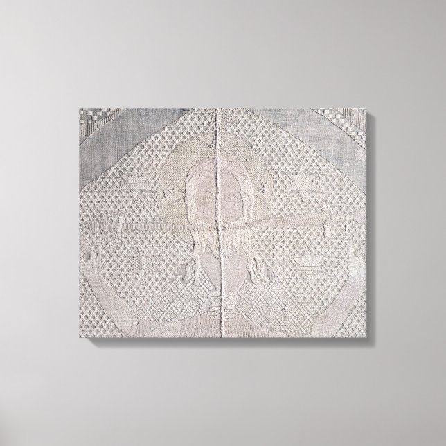 Lienzo Detalle de un altarcloto con Cristo de (Anverso)