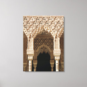 Lienzo Detalle de un arco de la galería, de la corte