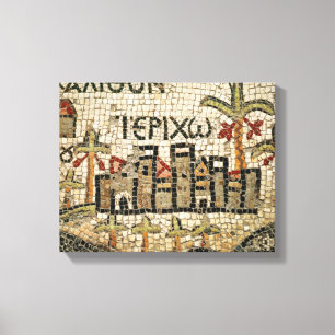 Lienzo Detalle de un mapa de Jericó