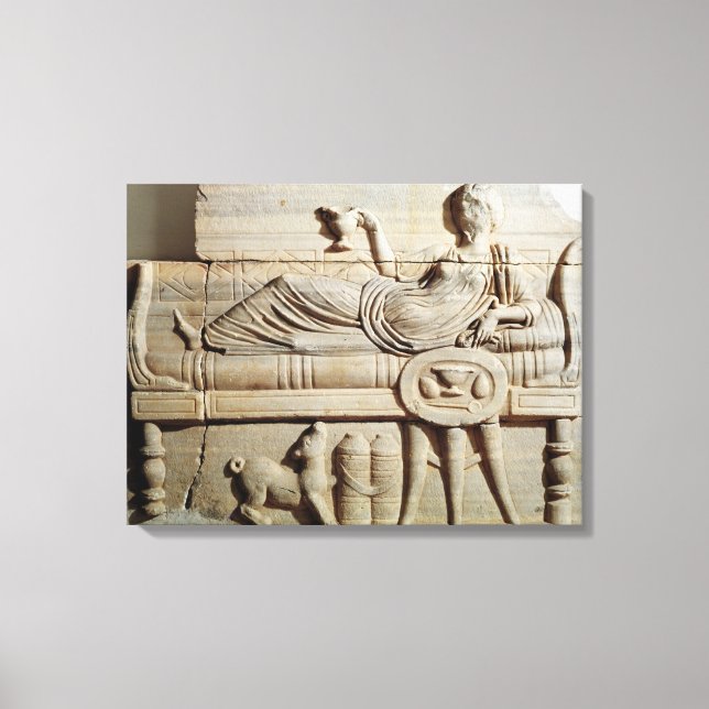 Lienzo Detalle de un sarcófago (Anverso)