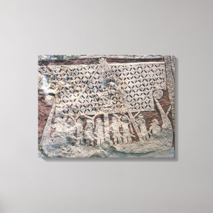 Lienzo Detalle de una piedra de la imagen que representa