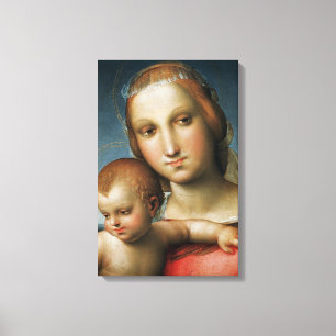 Lienzo Detalle de<Virgin and Child>atribuido a Rapha