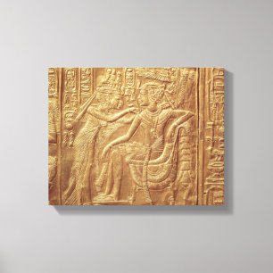 Lienzo Detalle del pequeño santuario de Tutankhamun