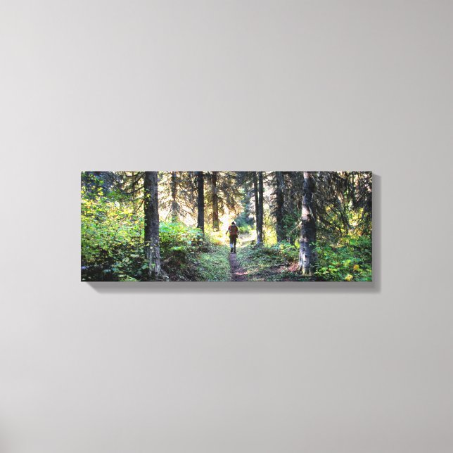 Lienzo Detalle del valle de Waterton - Parque nacional de (Anverso)