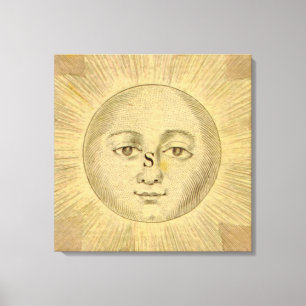 Lienzo Detalle solar del mapa de los antiguos bolos, alre